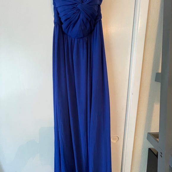 Size XS Royal Blue Strapless Prom Dress Minuet - Picture 3 of 5